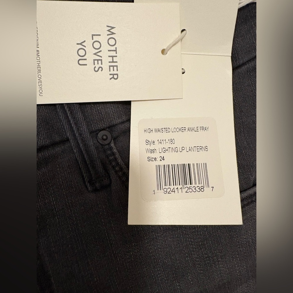 Mother High Waisted Looker Ankle Fray Size 24 NWT - Picture 10 of 16
